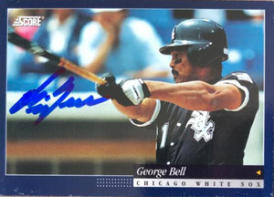 George Bell Autographed 1994 Score #541