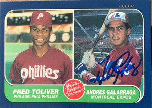 Andres Galarraga Autographed 1986 Fleer #647 Rookie Card