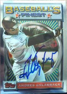 SOLD 117227 Andres Galarraga Autographed 1993 Topps Finest #130