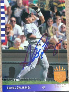 Andres Galarraga Autographed 1993 SP #220