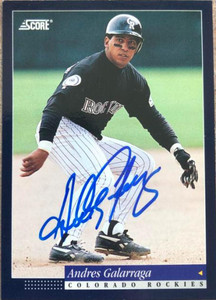 Andres Galarraga Autographed 1994 Score #8