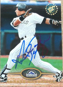 Andres Galarraga Autographed 1995 Stadium Club #32