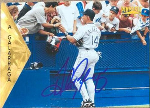 Andres Galarraga Autographed 1996 Pinnacle #93