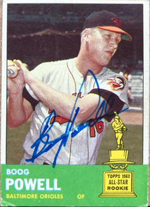Boog Powell Autographed 1963 Topps #398