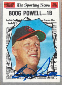 SOLD 117332 Boog Powell Autographed 1970 Topps #451