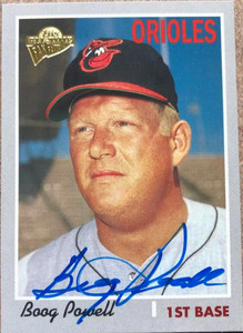 Boog Powell Autographed 2003 Topps All-Time Fan Favorites #28