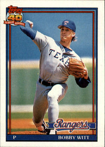 1991 Topps #27 Bobby Witt VG Texas Rangers 