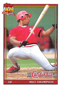 1991 Topps #63 Milt Thompson VG St. Louis Cardinals 