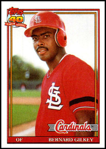 1991 Topps #126 Bernard Gilkey VG St. Louis Cardinals 