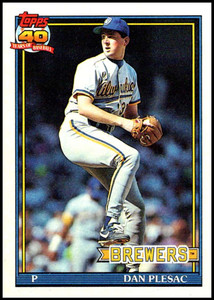 1991 Topps #146 Dan Plesac VG Milwaukee Brewers 