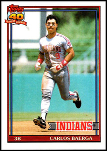 1991 Topps Toys R Us Rookies #4 Carlos Baerga NM_MT Cleveland Indians -  Under the Radar Sports