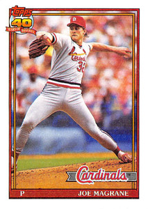 1991 Topps #185 Joe Magrane VG St. Louis Cardinals 