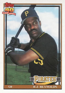 1991 Topps #198 R.J. Reynolds VG Pittsburgh Pirates 