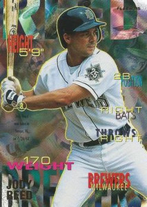 1995 Fleer #187 Jody Reed VG Milwaukee Brewers 