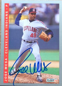 Jose Mesa Autographed 1993 Fleer #596