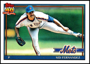 1991 Topps #230 Sid Fernandez VG New York Mets 