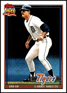 1991 Topps #281 Larry Sheets VG Detroit Tigers 