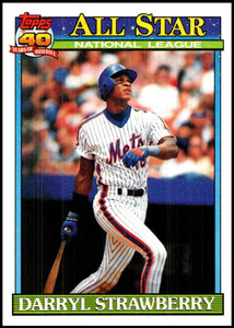 Darryl Strawberry - Mets #408 Donruss 1991 Baseball MVP Trading Card