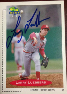 Larry Luebbers Autographed 1991 Classic Best #373