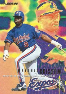 1991 Topps #283 Marquis Grissom VG Montreal Expos - Under the