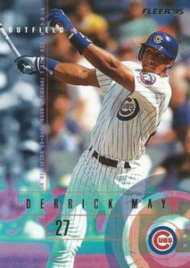 1995 Fleer #419 Derrick May VG Chicago Cubs 