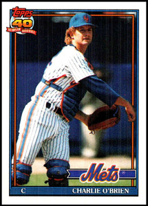 1991 Topps #442 Charlie O'Brien VG New York Mets 