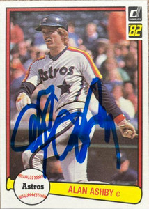 Alan Ashby Autographed 1982 Donruss #317 Houston Astros Card 