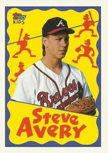 Steve Avery Braves Pitcher #4T Topps 1990 Baseball Card