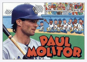 1992 Topps Kids #81 Paul Molitor NM-MT Milwaukee Brewers 