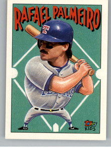1992 Topps Kids #130 Rafael Palmeiro NM-MT Texas Rangers 
