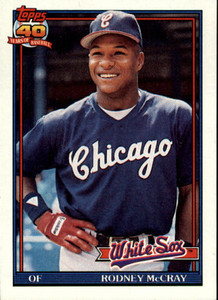 1991 Topps #523 Rodney McCray VG RC Rookie Chicago White Sox 