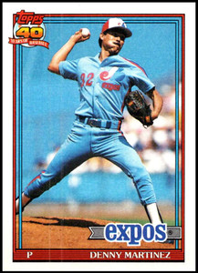 1991 Topps #528 Dennis Martinez VG Montreal Expos 