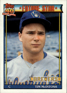 1991 Topps #561 Tim McIntosh VG Milwaukee Brewers 