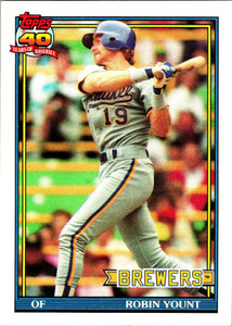 1991 Topps #575 Robin Yount VG Milwaukee Brewers 