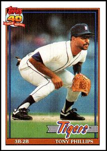 1991 Topps #583 Tony Phillips VG Detroit Tigers 