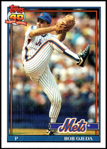 1991 Topps #601 Bob Ojeda VG New York Mets 
