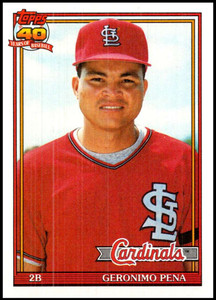 1991 Topps #636 Geronimo Pena VG St. Louis Cardinals 