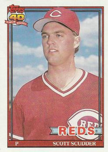 1991 Topps #713 Scott Scudder VG Cincinnati Reds 
