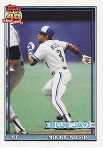 1991 Topps #727 Mookie Wilson VG Toronto Blue Jays 