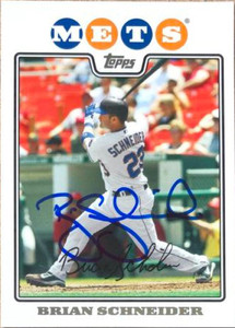 Brian Schneider Autographed 2008 Topps #471