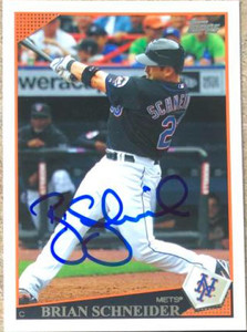 Brian Schneider Autographed 2009 Topps #654