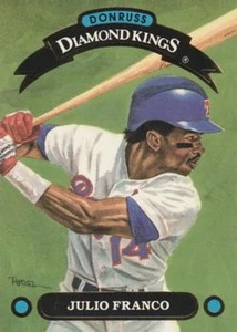 1992 Donruss Diamond Kings #DK4 Julio Franco NM-MT  Texas Rangers 