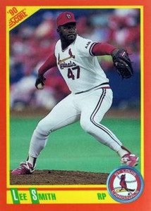 SOLD 103290 1990 Score Rookie and Traded #48T Lee Smith NM-MT  St. Louis Cardinals 