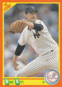 1990 Score Rookie and Traded #50T Mike Witt NM-MT New York Yankees 1990 Score Rookie and Traded #50T Mike Witt NM-MT New York Yankees