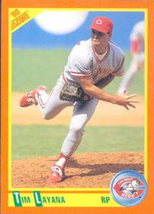 1990 Score Rookie and Traded #107T Tim Layana NM-MT  RC Rookie Cincinnati Reds 