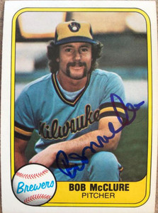 Bob McClure Autographed 1981 Fleer #520