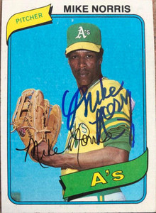 Mike Norris Autographed 1980 Topps #599
