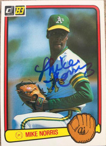Mike Norris Autographed 1983 Donruss #139