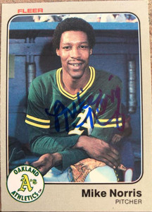 Mike Norris Autographed 1983 Fleer #530