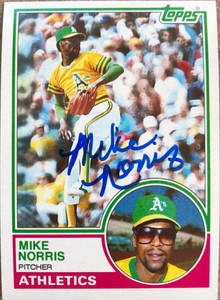 Mike Norris Autographed 1983 Topps #620